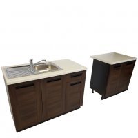 Bucatarie PESEN 2 3B1 decor dab sonoma braz